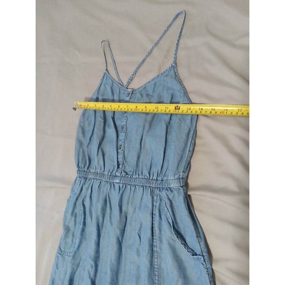 OLD NAVY Dress Womens BLUE SMALL PETITE SP MIDI ?  Preowned Casual Outings Used - Picture 4 of 8